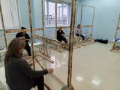 В Центре народной культуры Республики Адыгея прошел семинар-практикум по плетению адыгской циновки